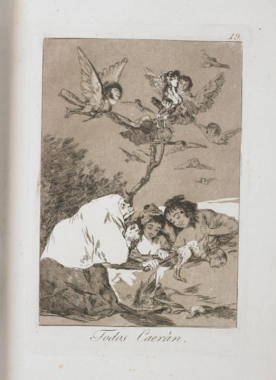 Plate from Los Caprichos, 1797-1798 by Francisco de Goya